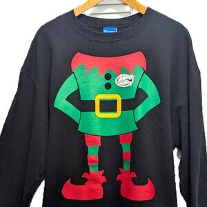 Florida Gators Ugly Christmas Sweatshirt XL Elf Black Champion Sports Eco Fleece